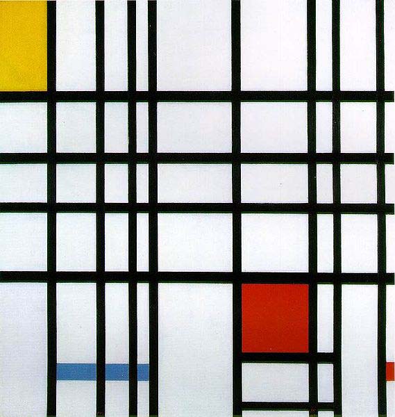 Piet Mondrian, Composition with Yellow, Blue, and Red